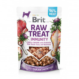 Ласощі Brit Raw Treat Immunity Freeze-dried для дорослих собак з ягням і куркою для зміцнення імунітету 40 г - фото №1