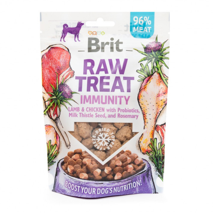Ласощі Brit Raw Treat Immunity для собак з ягням та куркою, 40 г - фото №5
