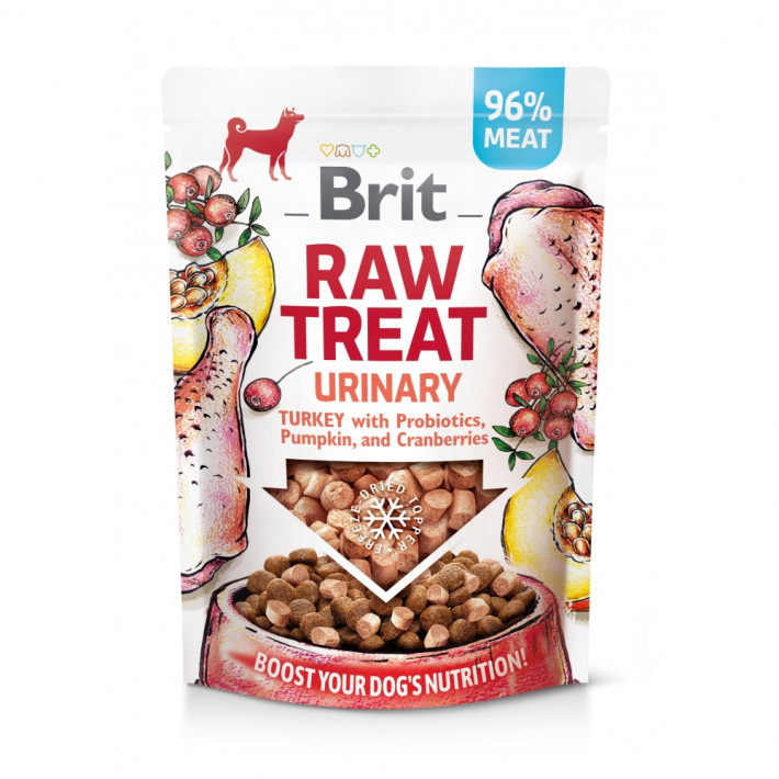 Ласощі Brit Raw Treat Urinary Freeze-dried для собак з індичкою