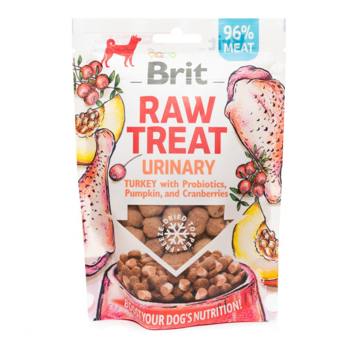 Ласощі Brit Raw Treat Urinary Freeze-dried для собак з індичкою - фото №6