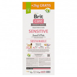 Корм сухий Brit Care Dog Sustainable Sensitive для дорослих собак усіх порід з чутливим травленням з комахами та рибою 12+2 - фото №2