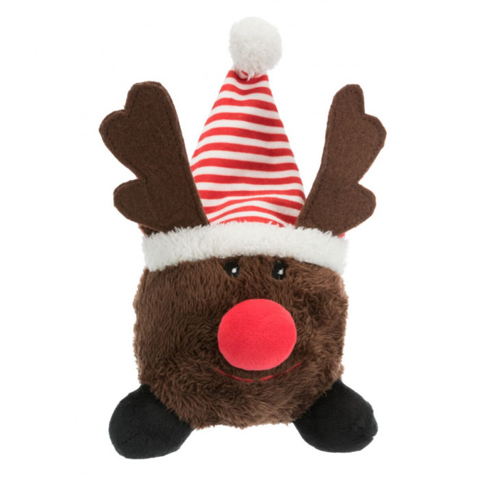 Іграшка Trixie для собак Різдвяна М'яч плюш зі звуком - фото №8