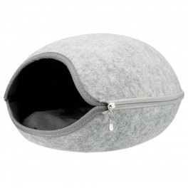 Будиночок-лежак Trixie для котів фетровий світло-сірого кольору 40 × 24 × 46 см - фото №2