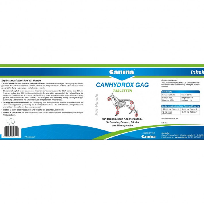 Витаминный комплекс Canina Canhydrox GAG для собак - фото №3