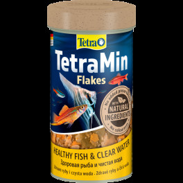Корм сухий Tetra Min Flakes для тропічних акваріумних рибок в пластівцях 250 мл - фото №1