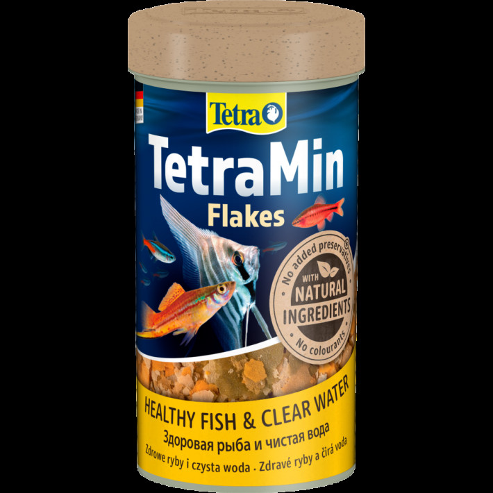 Корм сухий Tetra Min Flakes для тропічних акваріумних рибок, 250 мл