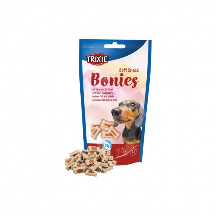 Ласощі Trixie Soft Snack Bonies з яловичиною та птицею для собак, 75 г - фото №3