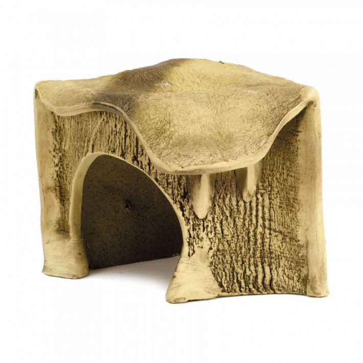 Декорація Природа Грот для черепах кутовий малий 14x16x13 см