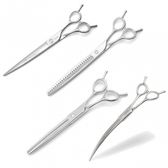 Ножиці Chris Christensen Adalynn Rose для грумінгу 7 дюймів округлі - фото №4