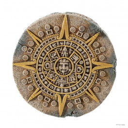 Декорація для тераріума Exo Terra Aztec Calendar Stone камінь схованка маленька - фото №1