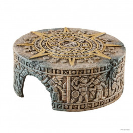 Декорація для тераріума Exo Terra Aztec Calendar Stone камінь схованка маленька - фото №2