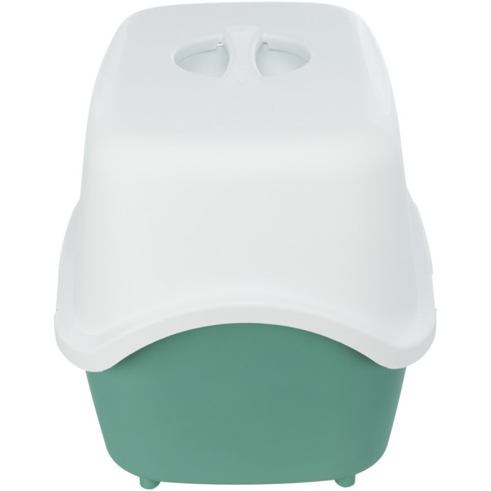 Закритий туалет для котів Trixie Vico (зелений/білий) - фото №3