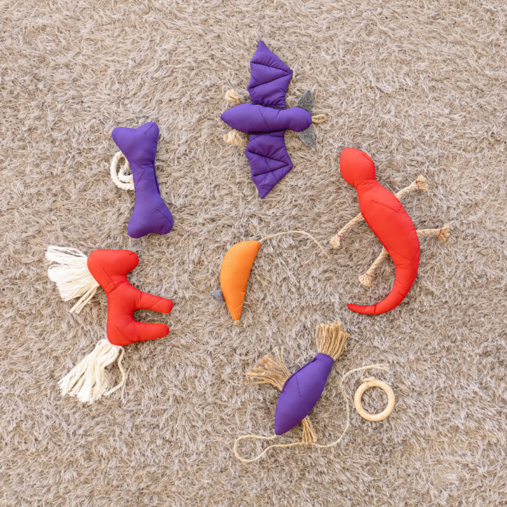 Іграшка Pet Fashion Кажан для собак зелений 15х23 см - фото №8