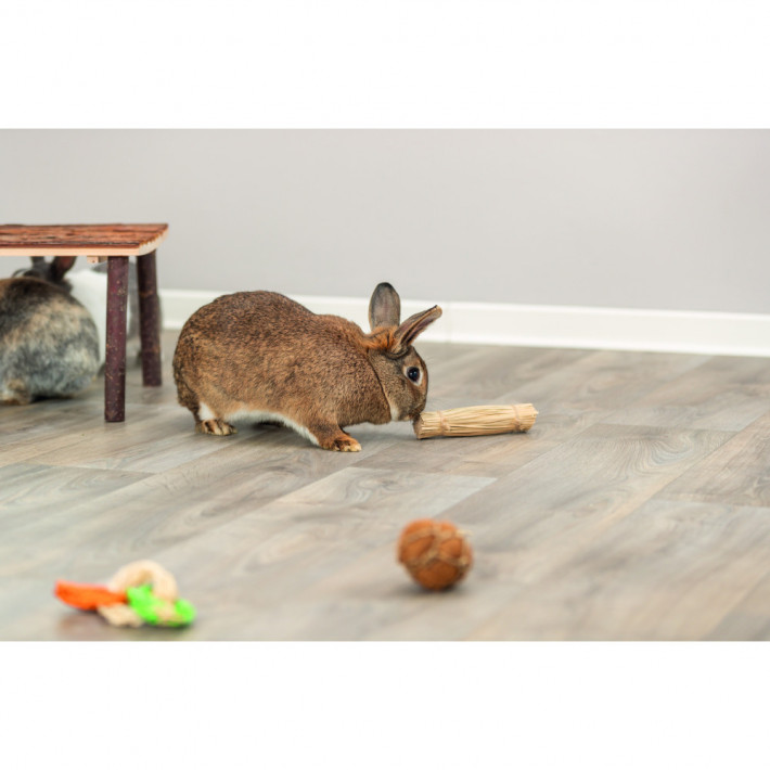 Іграшка Trixie для гризунів Пучок трави з джутом 16 см - фото №3