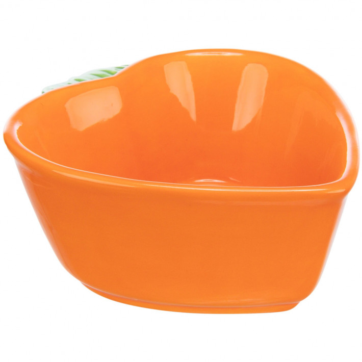 Миска Trixie для гризунів у вигляді моркви керамічна - фото №2