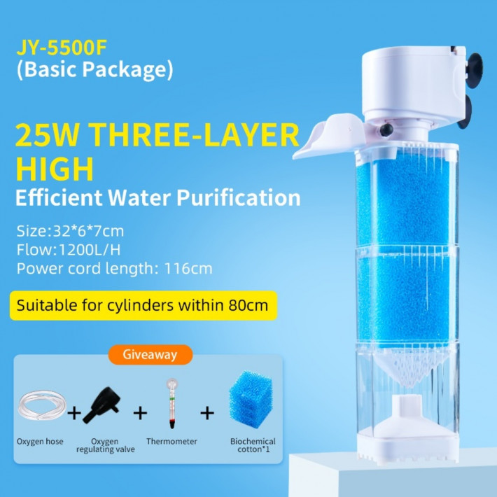 Внутрішній фільтр для акваріума Yee 1000 л/год, 20 Вт - фото №3