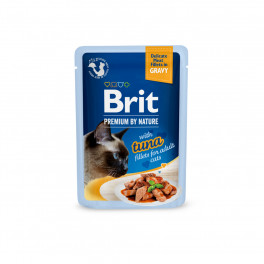 Корм вологий Brit Premium Delicate Fillets in Gravy Tuna д/котів філе в соусі тунець 85 г - фото №1