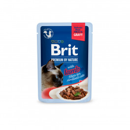 Корм вологий Brit Premium Delicate Fillets in Gravy Lamb for Sterilised д/стерилізованих котів філе в соусі ягня 85 г