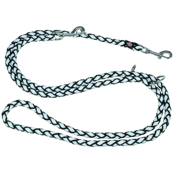 Повідок Trixie Cavo для собак світловідбиваючий регульований чорний L–XL