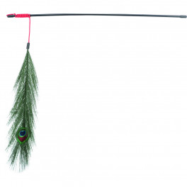 Іграшка Trixie для котів Паличка зі штучним пером павліна 47см пошт арт 4509 - фото №2