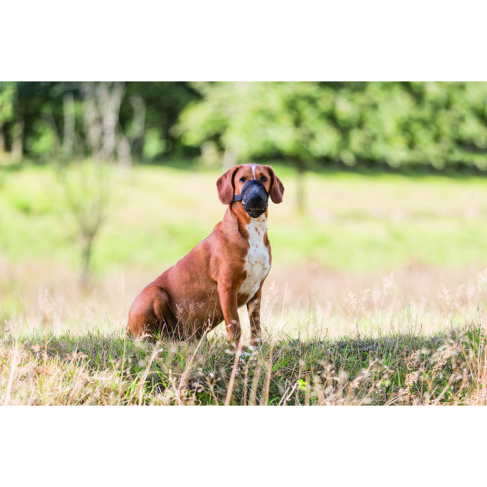 Намордник Trixie для собак для захисту від ядів XL чорний - фото №8