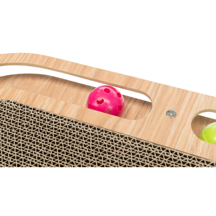 Дряпка Trixie для котів з іграшками та котячою м'ятою 46х4х25 см - фото №2