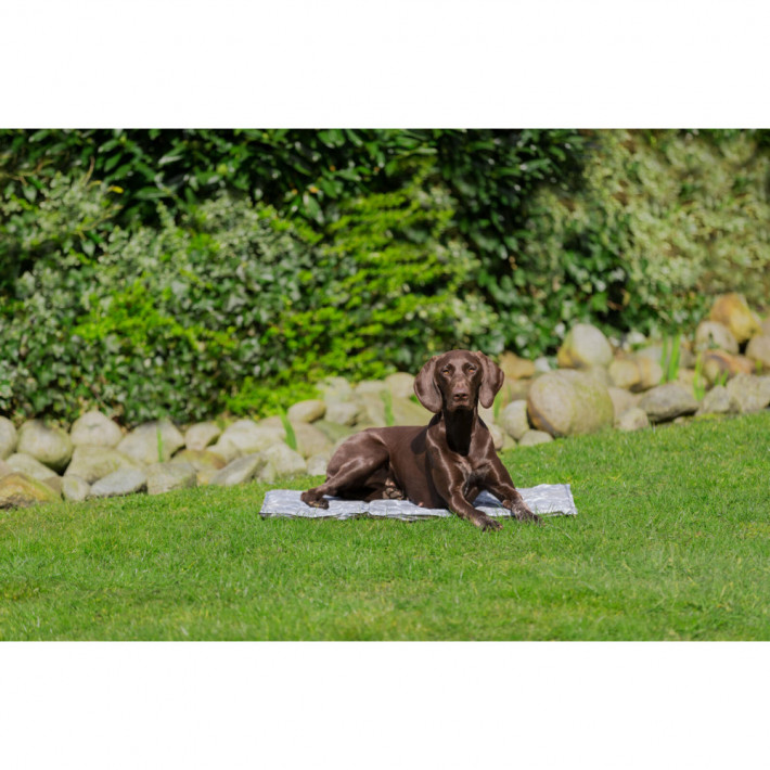 Охолоджуючий килимок Trixie м'який XXL 110 х 70 см сірий - фото №6