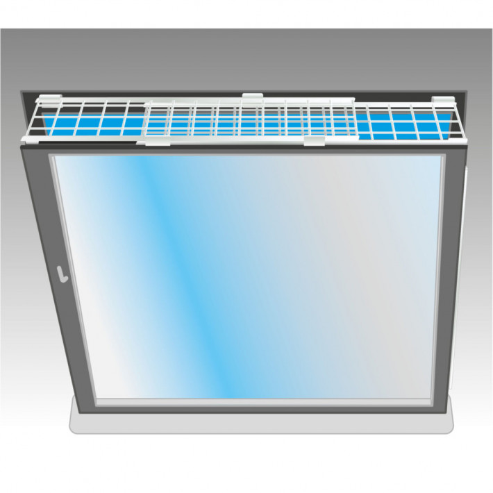 Захисна решітка для вікна Trixie 75-125 х 16 см біла - фото №3