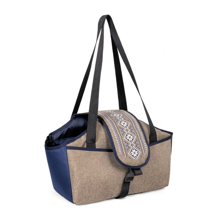 Сумка-переноска Pet Fashion Linen для собак 38х32х22 см