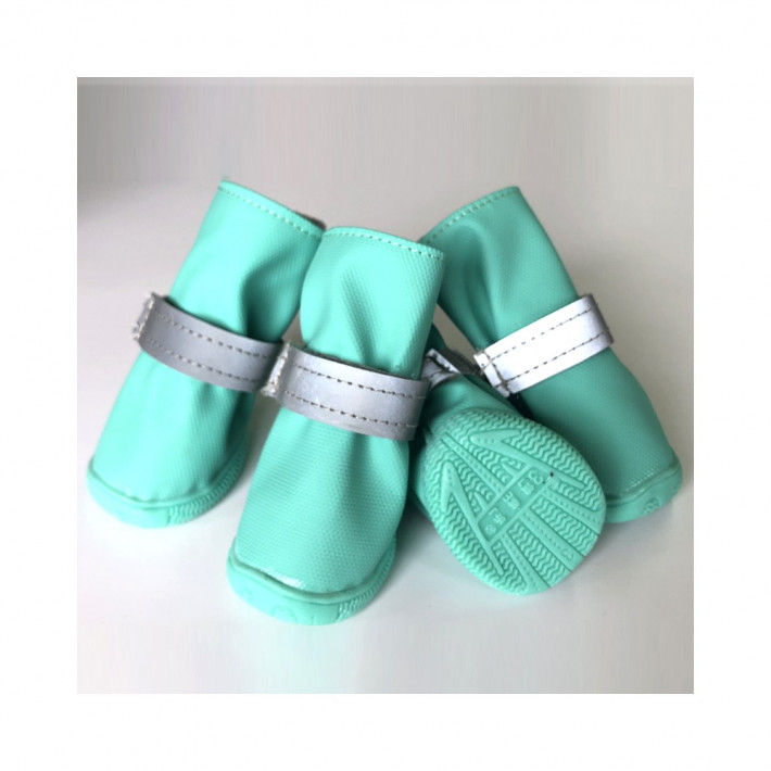 Черевики RUISPET для малих порід собак демісезонні зелені - фото №3