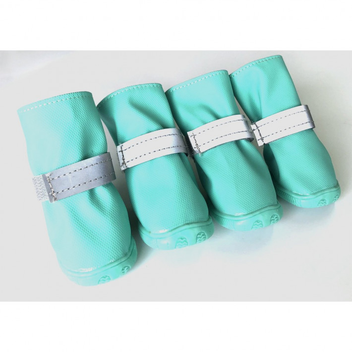 Черевики RUISPET для малих порід собак демісезонні зелені - фото №4