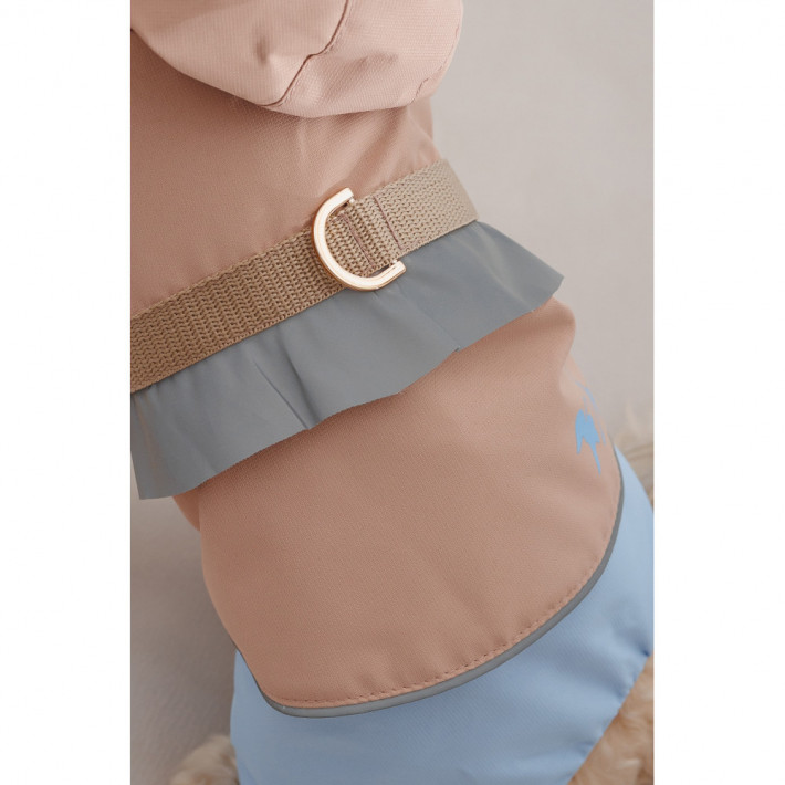 Дощовик для собак Pet Fashion Tina (дівчинка, бежевий) - фото №7