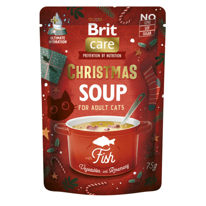 Корм влажный Brit Care Christmas Fish Soup для котов 75 г