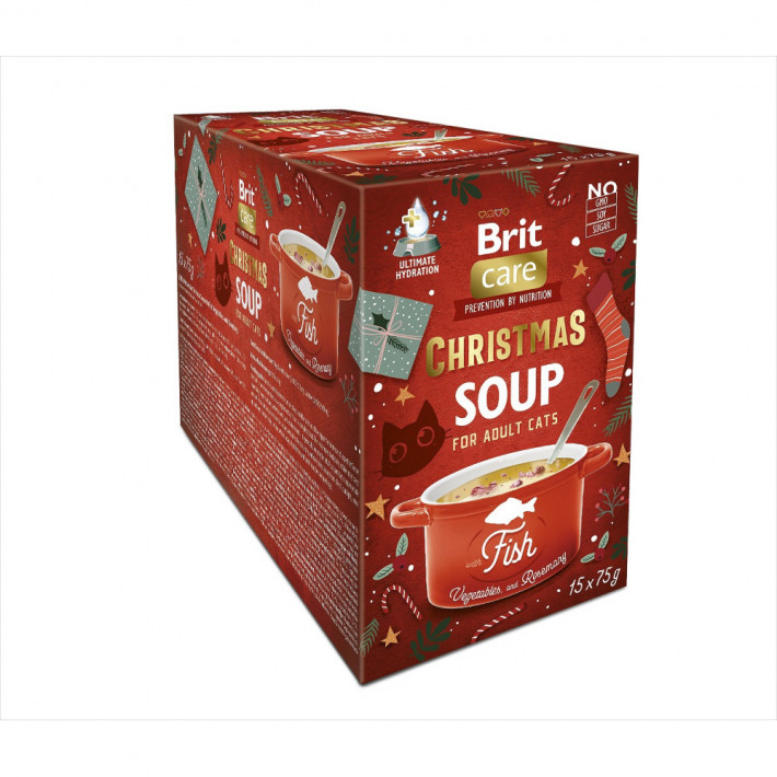 Корм влажный Brit Care Christmas Fish Soup для котов 75 г - фото №3