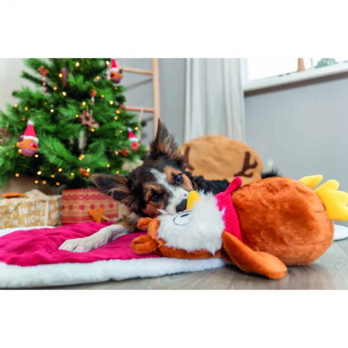 Іграшка Trixie для собак Різдвяна сова плюш 33 см - фото №4