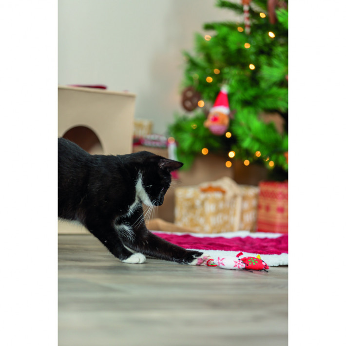 Іграшка Trixie для котів Мишка тканинна 7 см (2 шт) - фото №3