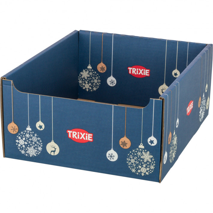 Короб Trixie для лакомств картонный с рождественским принтом