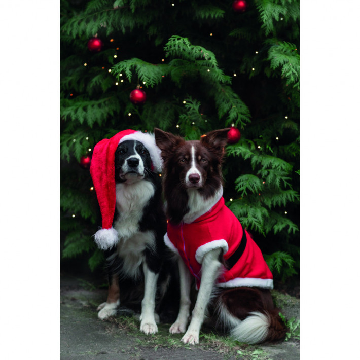 Попона Trixie для собак Різдвяна Санта червона S - фото №4