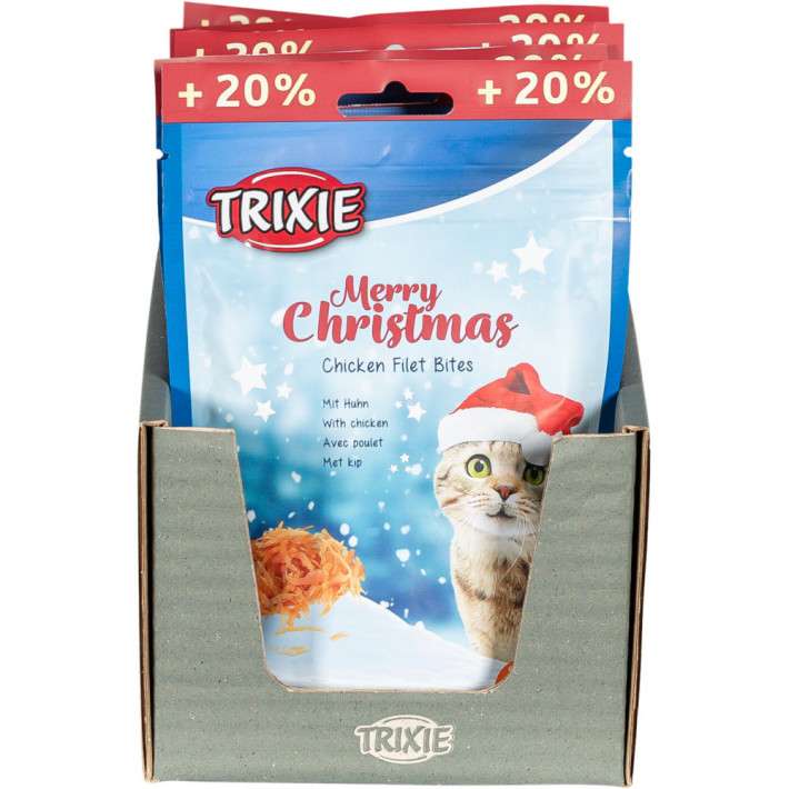 Ласощі Trixie Xmas PREMIO для котів Шматочки з курячого філе 60 г