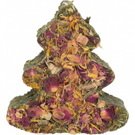 Ласощі Trixie для гризунів Різдв яне дерево з морквою та квітами 90 г арт 92782 - фото №1
