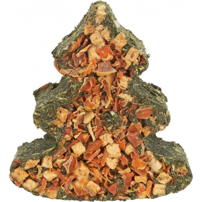 Ласощі Trixie для гризунів Різдвяне дерево з морквою та квітами, 90 г - фото №6