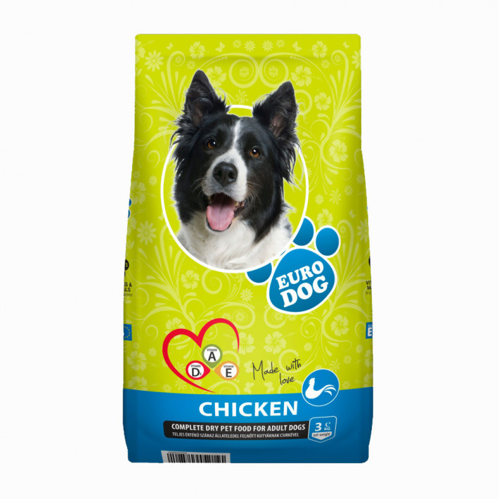 Сухий корм EuroDog Chicken для дорослих собак 3 кг