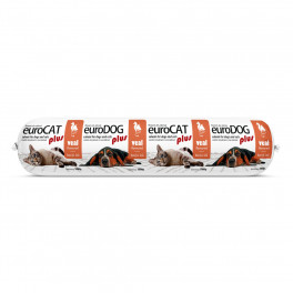 Корм вологий EuroDog/EuroCat Salami PLUS Veal для собак і котів салямі з телятиною 1 кг