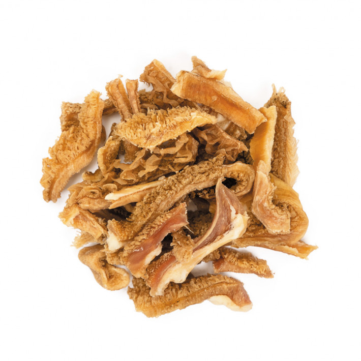 Натуральное сушеное лакомство для собак Рубец говяжий сушеный слайсами 50 г - фото №2