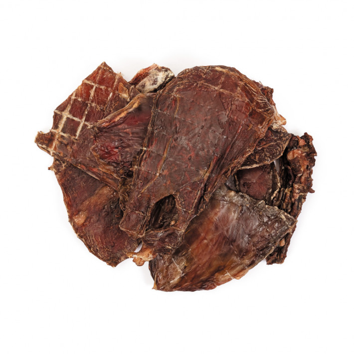 Натуральні сушені ласощі для собак Стравохід яловичий сушений 100 г - фото №2