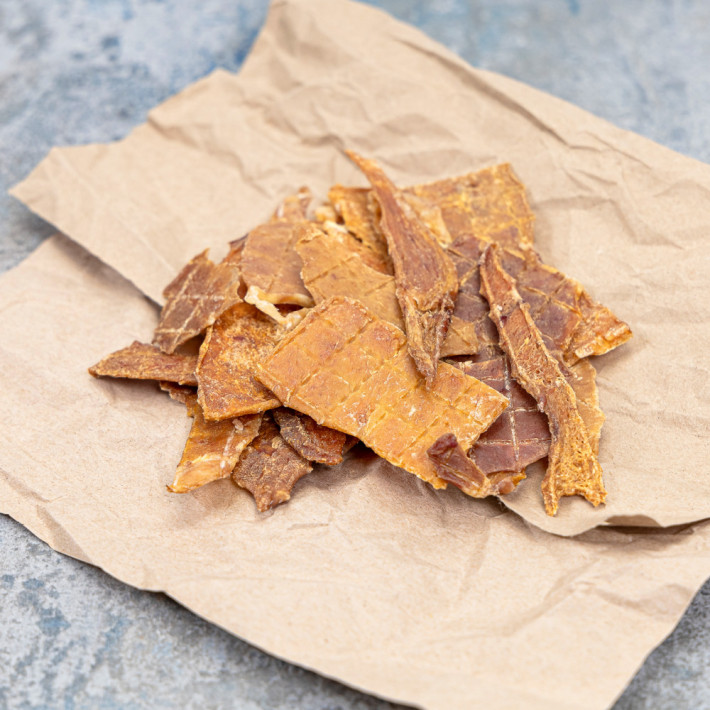 Натуральні сушені ласощі для собак Вим’я яловиче сушене 100 г - фото №4