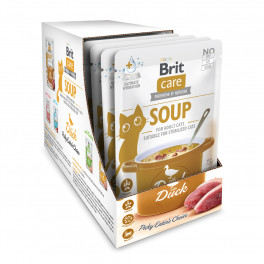 НАБІР Корм вологий Brit Care Soup Duck д/котів суп качка 75 г 15 шт - фото №1