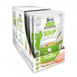 НАБІР Корм вологий Brit Care Soup Turkey д/котів суп з індичкою 75 г 15 шт - фото №1