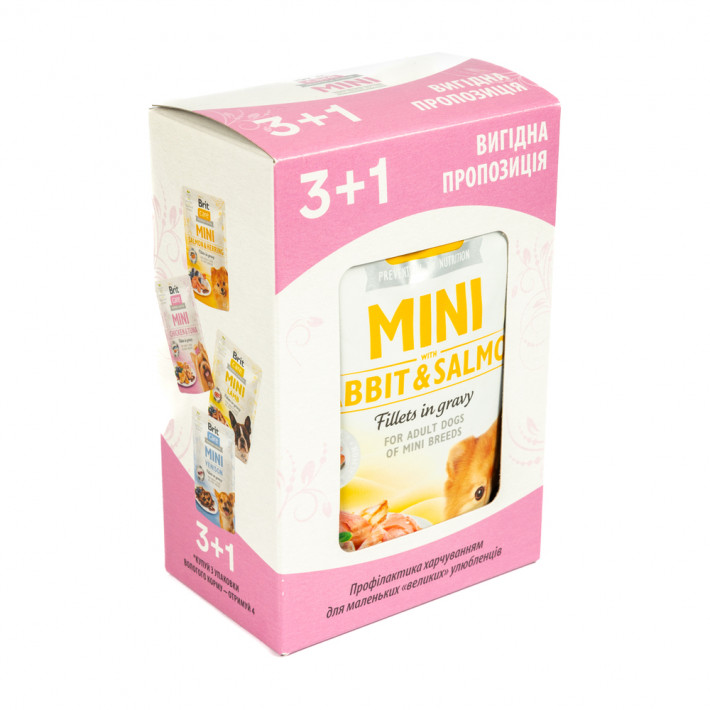 Набір вологого корму Brit Care Mini для дорослих собак