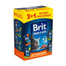 НАБІР Корм вологий Brit Premium для стерилізованих котів 3+1 - фото №2